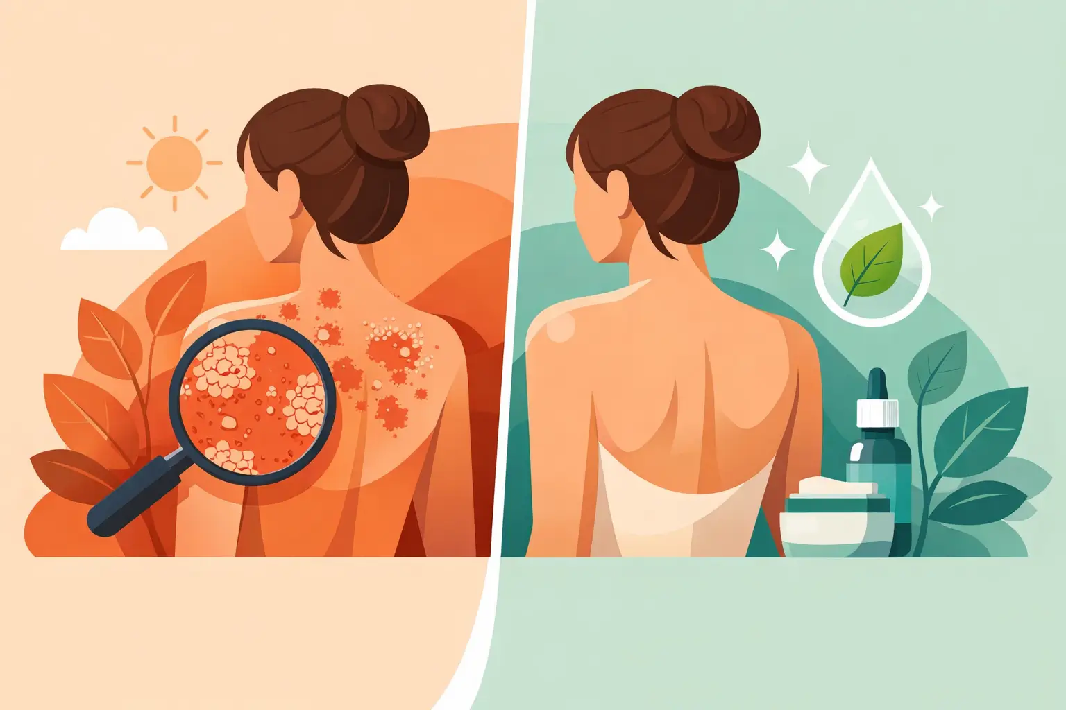 Antes e depois da psoríase natural funciona?
